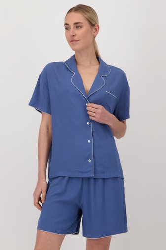 Pyjama bleu avec short de Liberty Island pour Femmes
