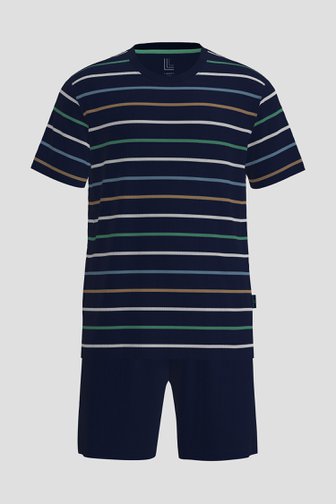 Photo produit 1 de Pyjama bleu foncé avec T-shirt et short de Liberty Island pour Hommes