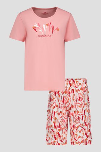 Pyjama rose avec short de Götzburg pour Femmes