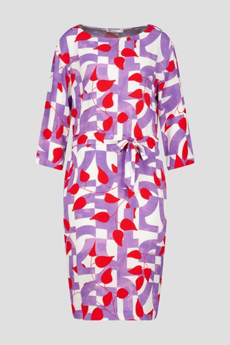 Robe à imprimé rouge-violet de D'Auvry pour Femmes