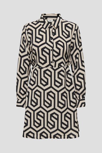 Robe beige à imprimé noir de JDY pour Femmes