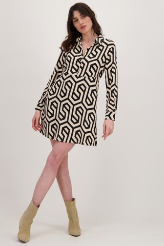 Robe beige à imprimé noir de JDY pour Femmes