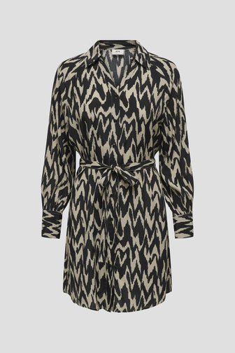 Le devant de Robe beige à imprimé noir de JDY pour Femmes