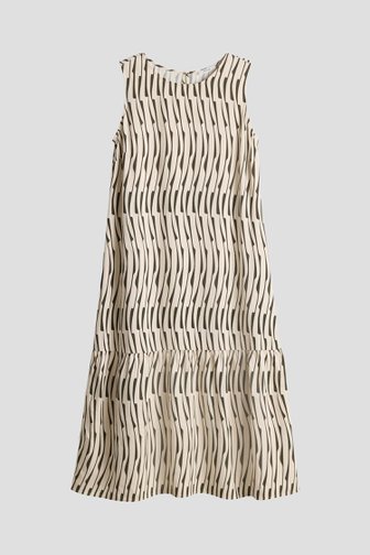 Le devant de Robe beige avec motif graphique de Opus pour Femmes