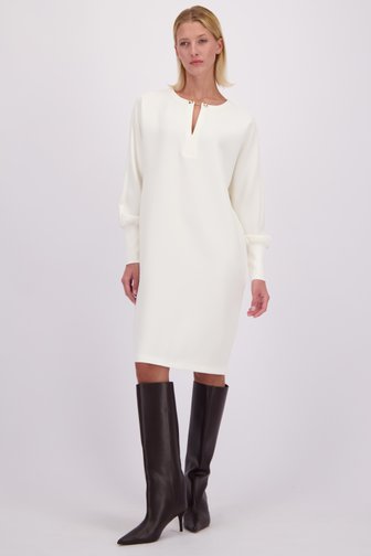 Le devant de Robe blanche à manches longues de D'Auvry pour Femmes