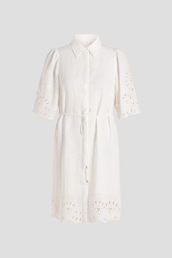 Photo produit 1 de Robe blanche avec broderie anglaise de Yest Curve pour Femmes
