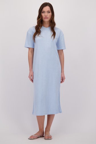 Le devant de Robe bleu clair longue en tissu éponge de JDY pour Femmes
