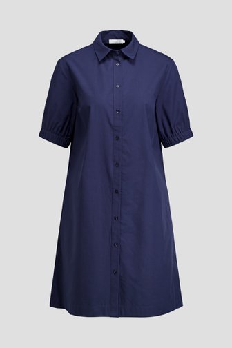 Le devant de Robe bleu marine avec longue patte de boutonnage de Liberty Island pour Femmes