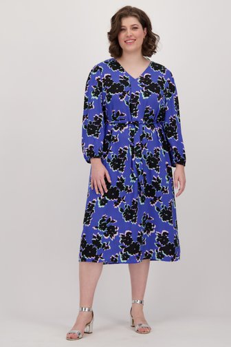 Robe bleue à imprimé floral de Only Carmakoma pour Femmes