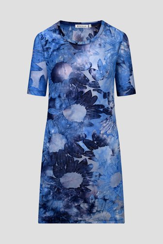 Robe bleue avec motif floral ascendant de Bicalla pour Femmes