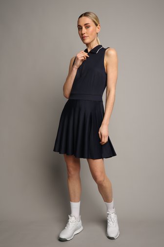 Le devant de Robe de golf courte bleu marine de Dansaert Golf Club pour Femmes