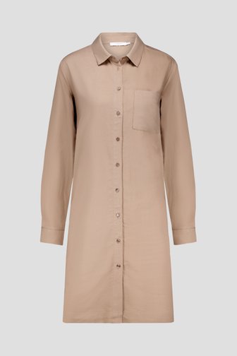 Robe en lin beige de Liberty Island pour Femmes