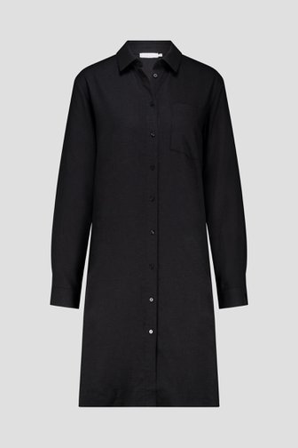 Robe en lin noir de Liberty Island pour Femmes