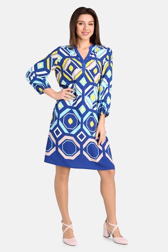 Robe imprimée bleue de Bicalla pour Femmes