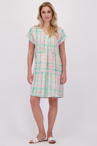 Le devant de Robe longue à motif à carreaux  de Libelle pour Femmes