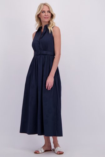 Le devant de Robe longue bleue de AC by Annelien Coorevits pour Femmes