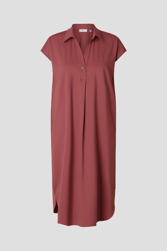 Le devant de Robe longue bordeaux en tissu stretch de Yest Curve pour Femmes