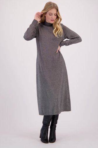 Le devant de Robe longue grise à paillettes de Libelle pour Femmes