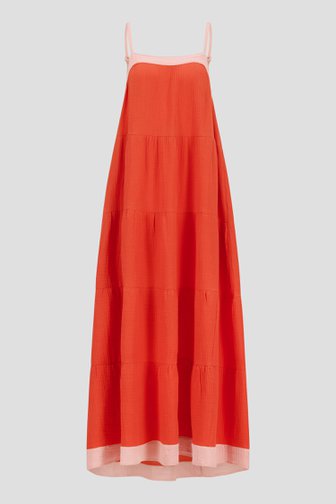 Robe longue rouge corail de AC by Annelien Coorevits pour Femmes