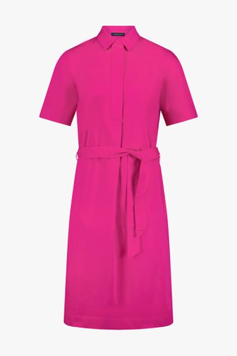 Robe mi-longue rose  de Claude Arielle pour Femmes