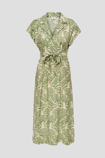 Robe midi beige clair avec imprimé vert de JDY pour Femmes