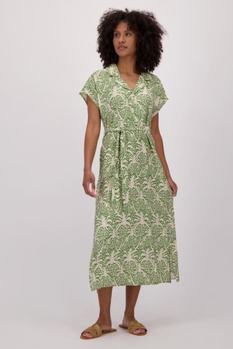 Robe midi beige clair avec imprimé vert de JDY pour Femmes