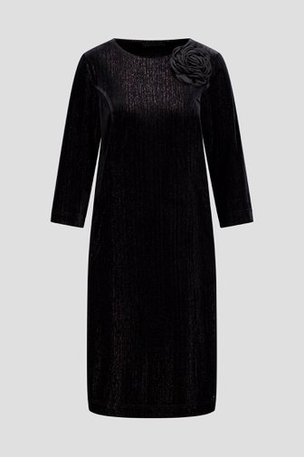 Le devant de Robe noire pailletée de Claude Arielle pour Femmes