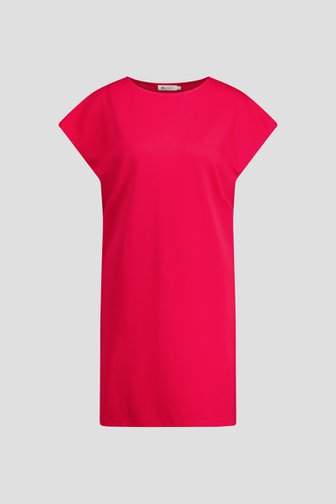 Le devant de Robe rouge à manches courtes de D'Auvry pour Femmes