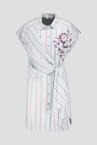 Robe turquoise pastel à motif rayé de Louise pour Femmes