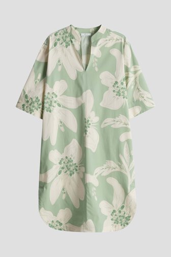 Robe vert clair à imprimé floral écru de Opus pour Femmes