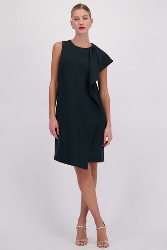 Le devant de Robe vert foncé à volant de D'Auvry pour Femmes