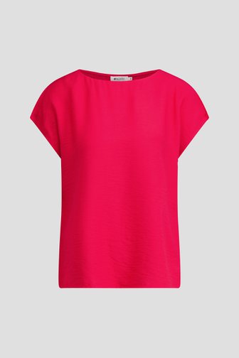 Voorkant van Rode blouse met korte mouwen door D'Auvry voor Dames