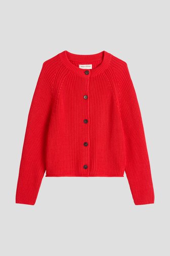 Productfoto 1 van Rode gebreide cardigan door Marc O'Polo voor Dames