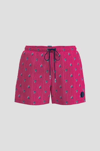 Productfoto 1 van Rode gestreepte zwemshort met print door Ceceba voor Heren