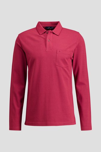 Productfoto 1 van Rode polo met lange mouwen door Dansaert Blue voor Heren