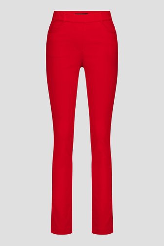 Rode stretchbroek met elastische tailleband van Claude Arielle voor Dames