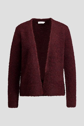 Voorkant van Roestbruine gemêleerde cardigan door Liberty Island voor Dames