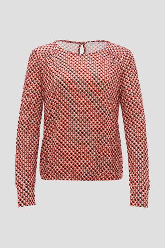 Rood T-shirt met print van Opus voor Dames