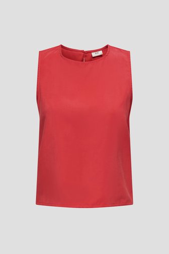 Voorkant van Rood topje met overslag op de rug door JDY voor Dames