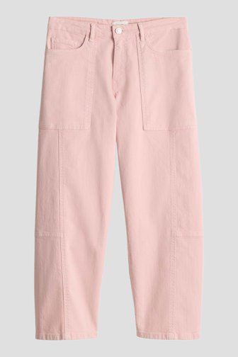 Voorkant van Roze enkeljeans - Barrel fit door Opus voor Dames