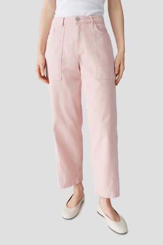 Voorkant van Roze enkeljeans - Barrel fit door Opus voor Dames