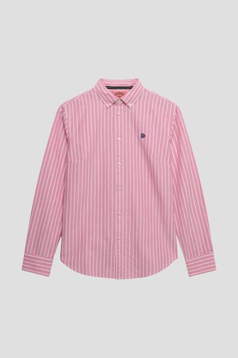 Productfoto 1 van Roze wit-gestreept hemd door Superdry voor Dames