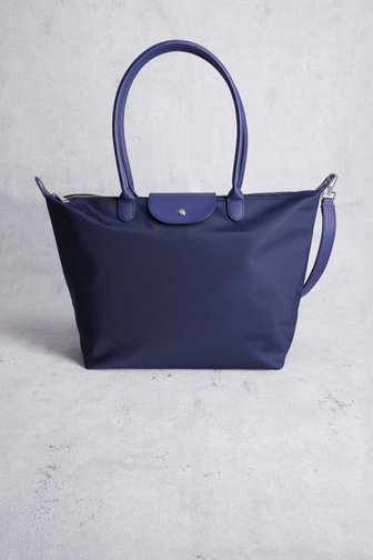 Sac à bandoulière bleu avec zip argenté de Liberty Island pour Femmes