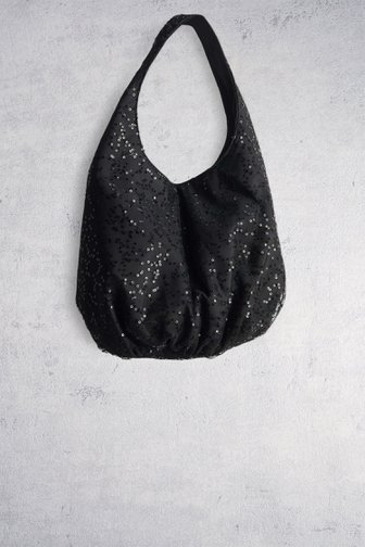 Le devant de Sac à bandoulière noir à paillettes de Opus pour Femmes