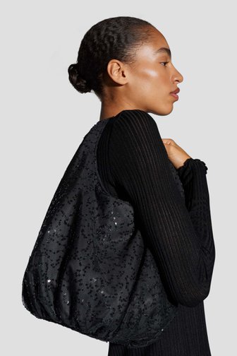 Le devant de Sac à bandoulière noir à paillettes de Opus pour Femmes