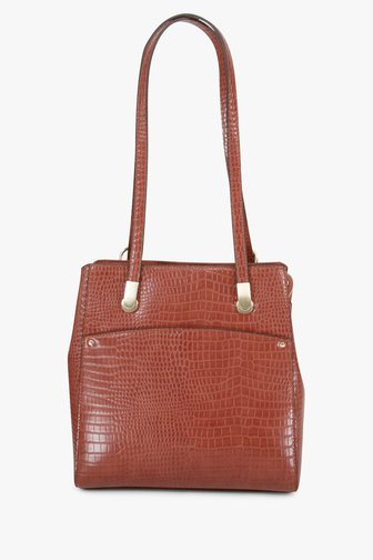 Sac à bandoulière + sac à dos brun rouge de Hexagona pour Femmes