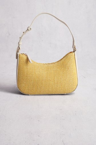 Sac à main beige tressé de Liberty Island pour Femmes