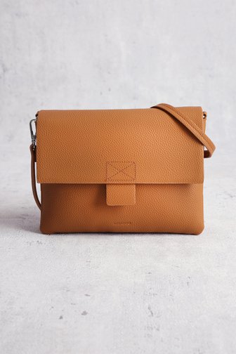 Sac à main cognac-marron en simili-cuir de Liberty Island pour Femmes