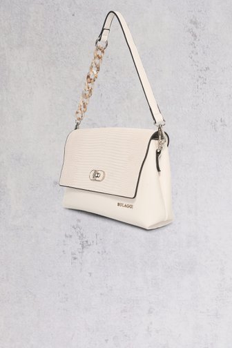 Sac à main croisé blanc avec effet croco de Bulaggi pour Femmes