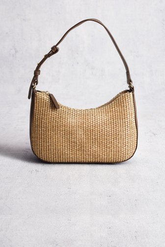 Sac à main marron tressé de Liberty Island pour Femmes